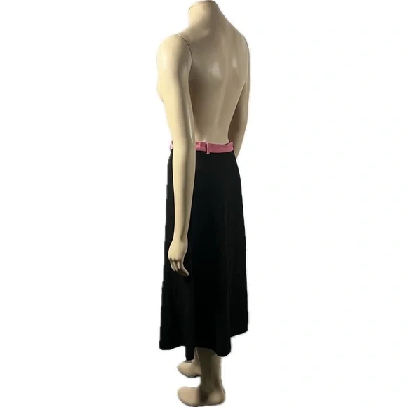 NWOT Paul Smith Midi Skirt black with pink detail - Picture 5 of 11